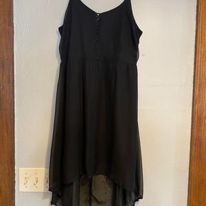 Sexy High Low Black Dress